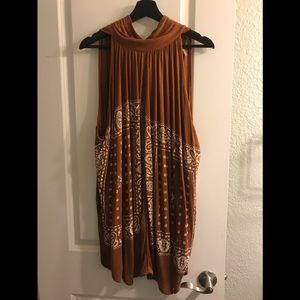 nwot Free People Paisley Bandana Top/Dress